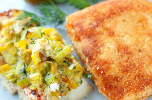 Риба з пореєм